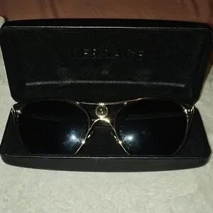 Versace | Accessories | Versace Black And Gold Aviator  display picture 1